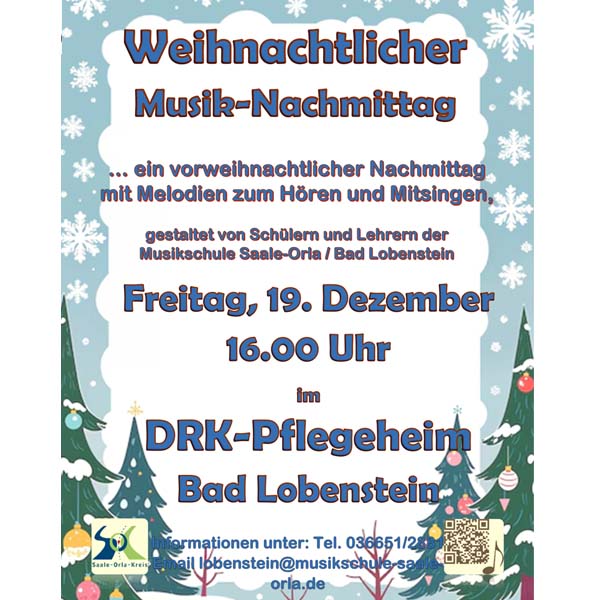 Weihnachtlicher Musik-Nachmittag
